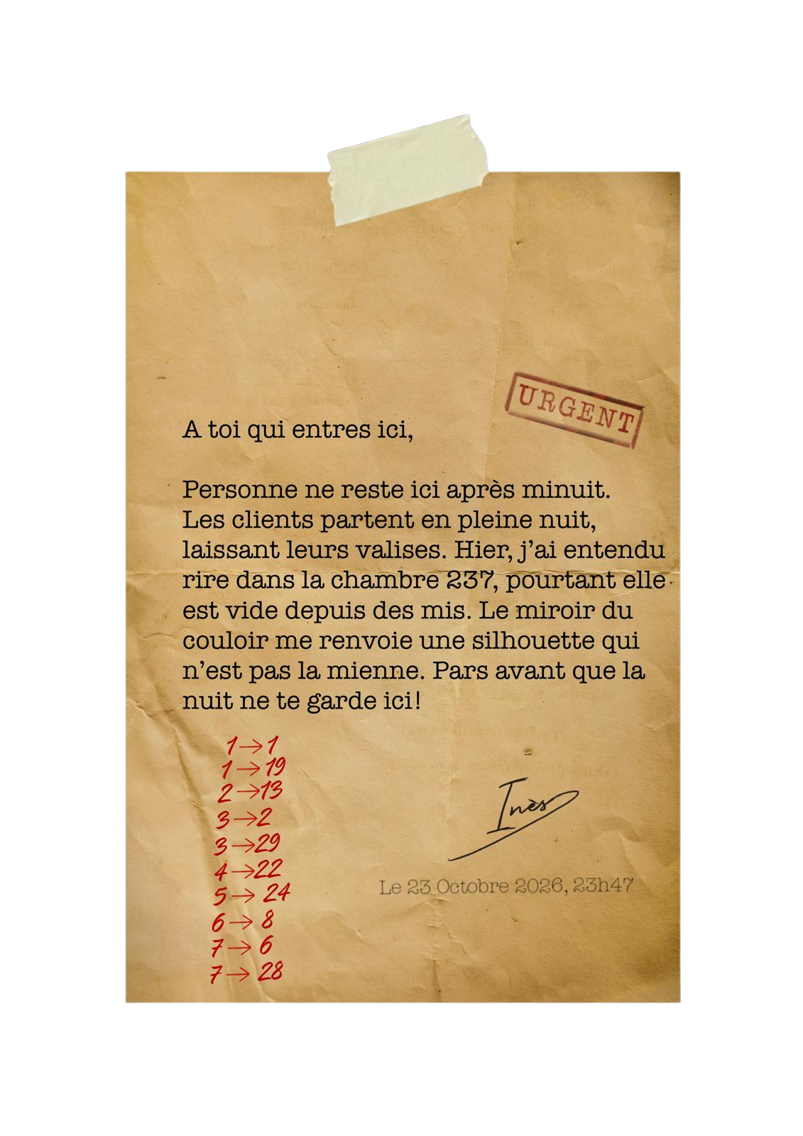 Note du motel